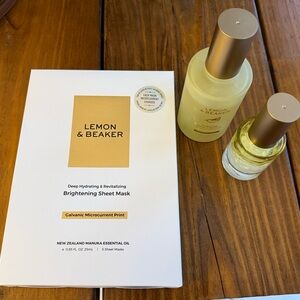 Lemon & Beaker Brightening Sheet Mask Set